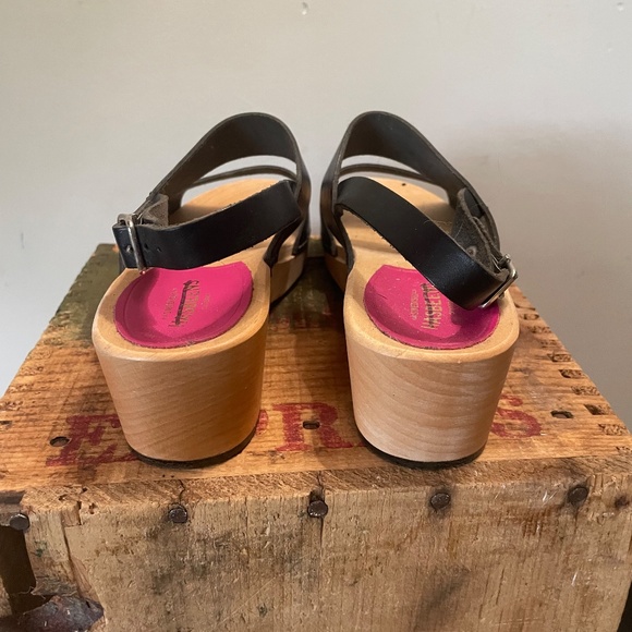 Swedish Hasbeens black strappy sandals, size 6 - Picture 5 of 6